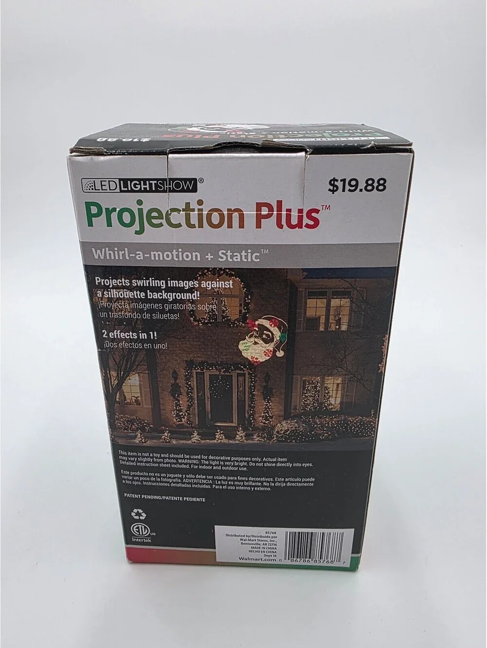 LED Lightshow Projection Plus Whirl-a-motion + Static Holiday Light